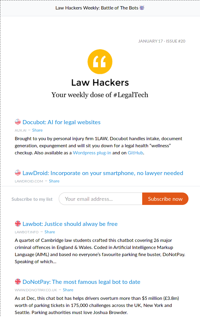 Law Hackers Weekly  Battle of The Bots 👾   Revue.png